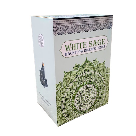 Sacred Tree White Sage Backflow Cones